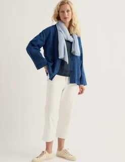 Pure Cotton Denim Relaxed Jacket