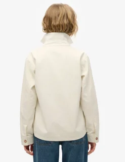 Pure Cotton Denim Relaxed Utility Jacket