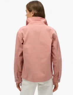 Pure Cotton Denim Relaxed Utility Jacket