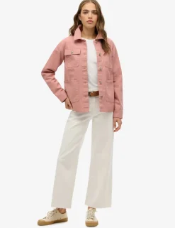 Pure Cotton Denim Relaxed Utility Jacket