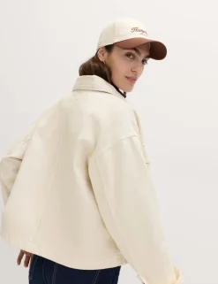 Pure Cotton Denim Relaxed Shacket