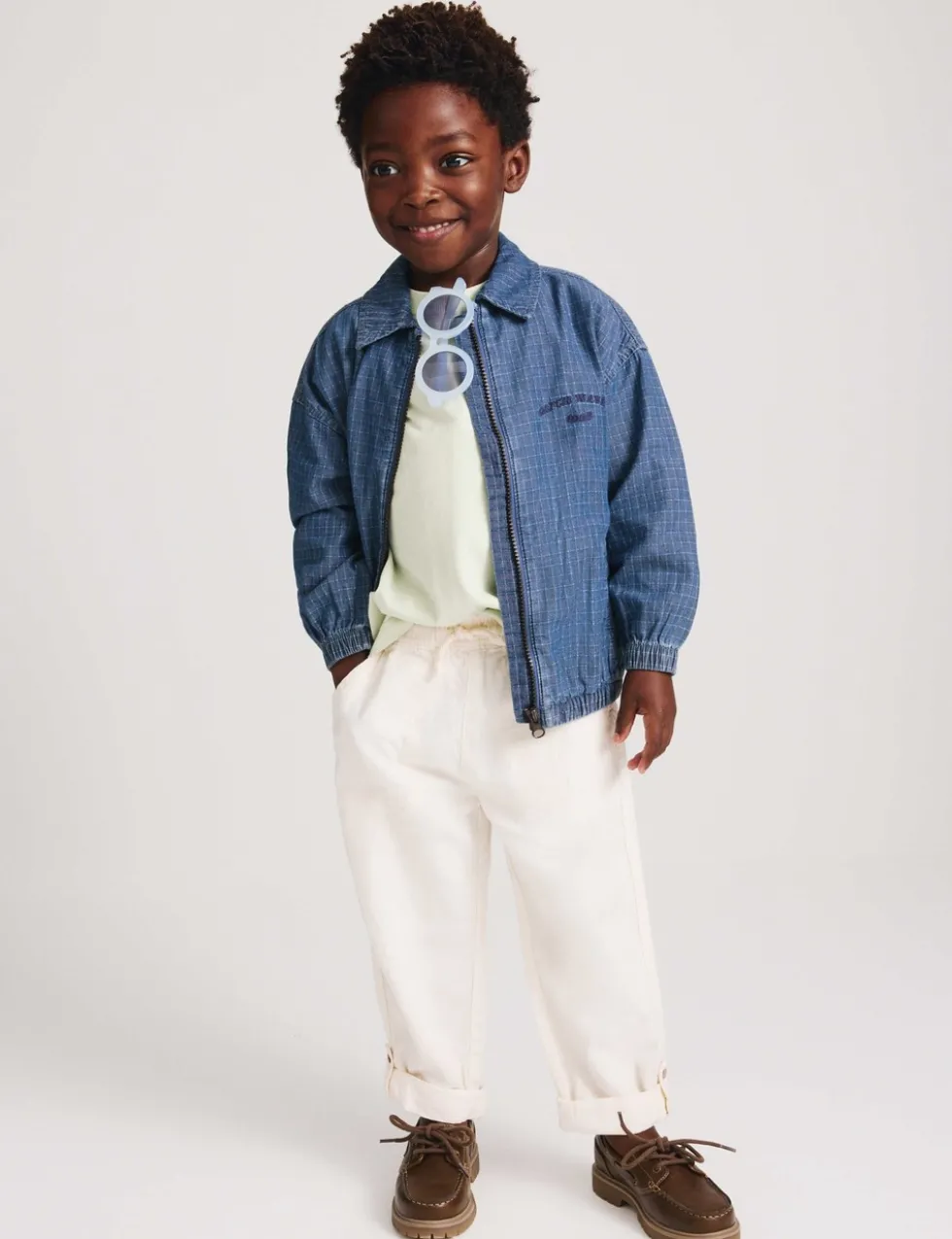 Pure Cotton Denim Ripstop Jacket (2-8 Yrs)