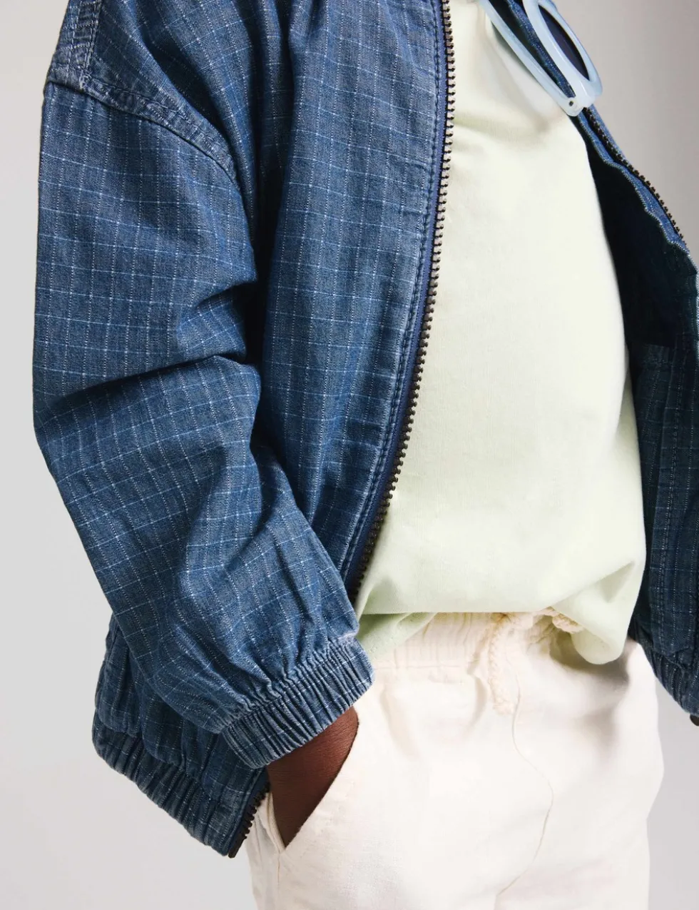 Pure Cotton Denim Ripstop Jacket (2-8 Yrs)