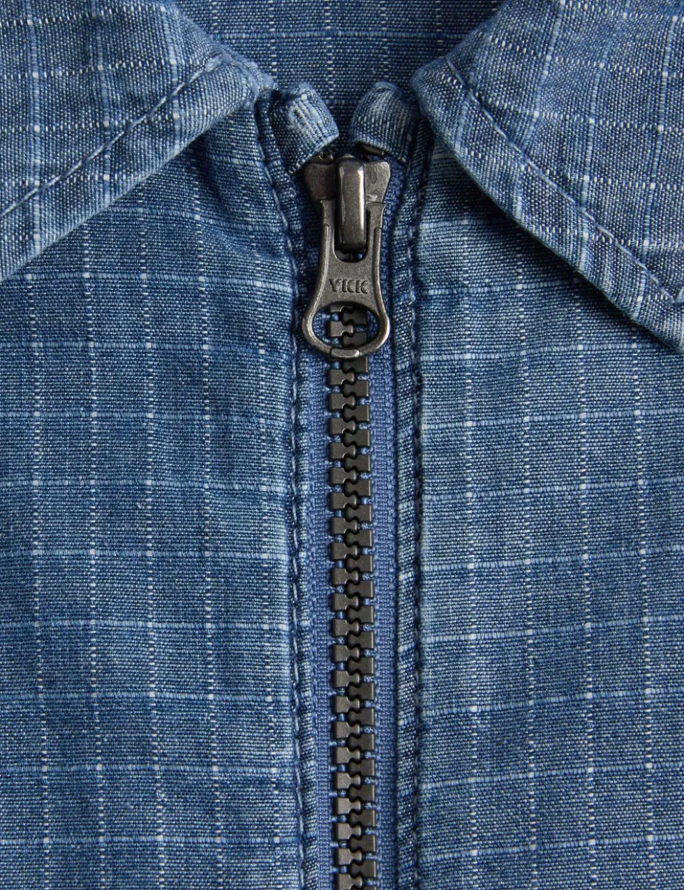 Pure Cotton Denim Ripstop Jacket (2-8 Yrs)