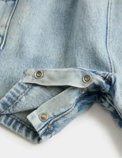 Pure Cotton Denim Romper (0-3 Yrs)