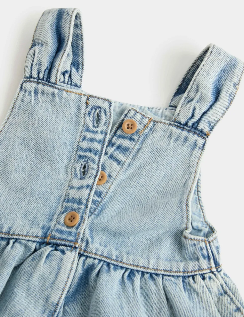 Pure Cotton Denim Romper (0-3 Yrs)