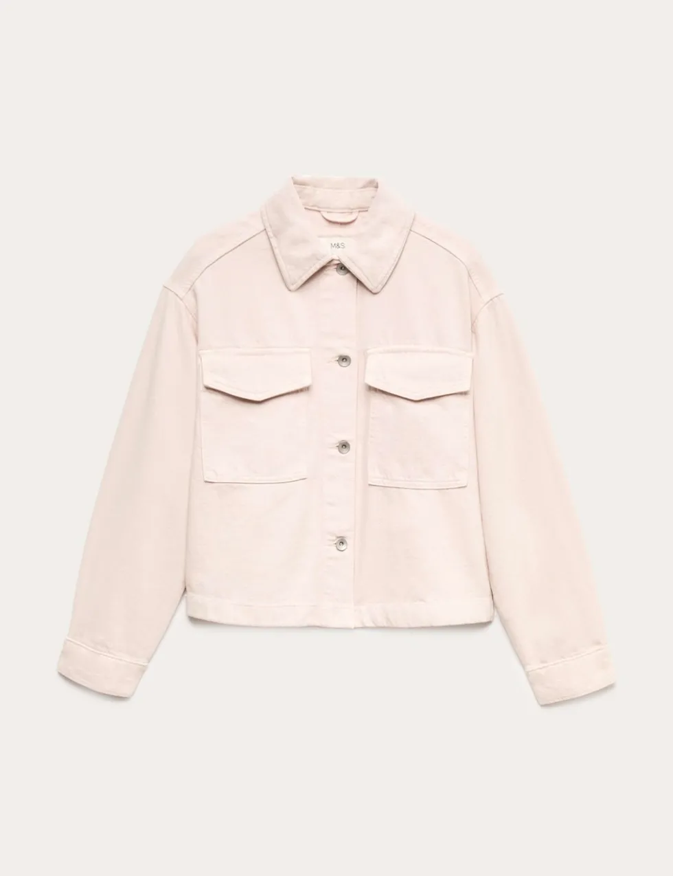 Pure Cotton Denim Shacket
