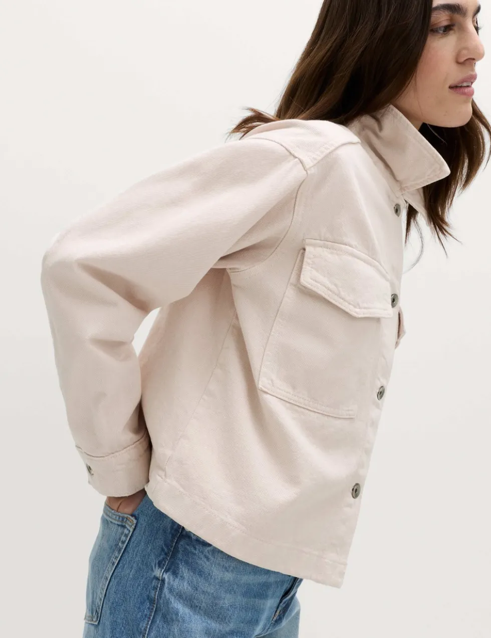 Pure Cotton Denim Shacket