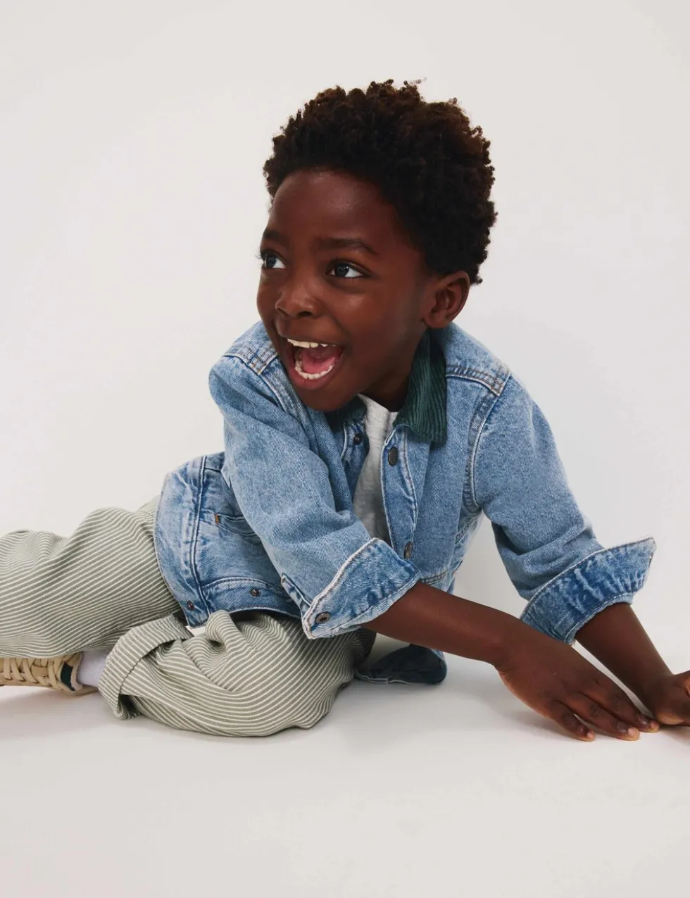 Pure Cotton Denim Shacket (2-8 Yrs)