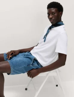 Pure Cotton Denim Shorts