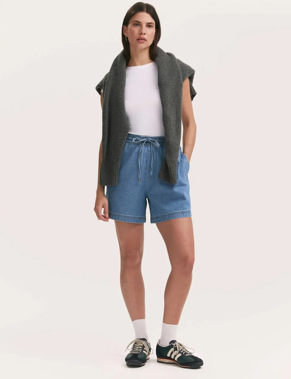 Pure Cotton Denim Shorts