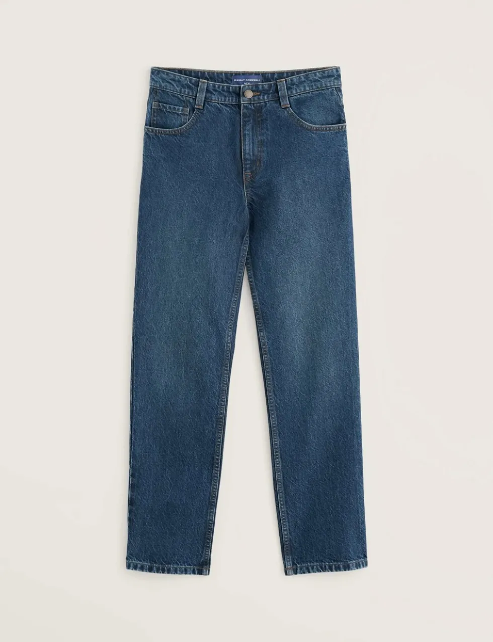Pure Cotton Denim Straight Leg Jeans