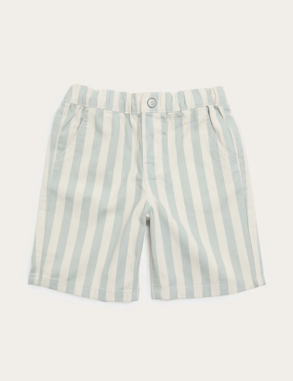 Pure Cotton Denim Striped Shorts (2-8 Yrs)
