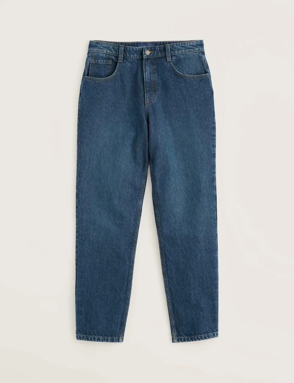 Pure Cotton Denim Tapered Fit Jeans