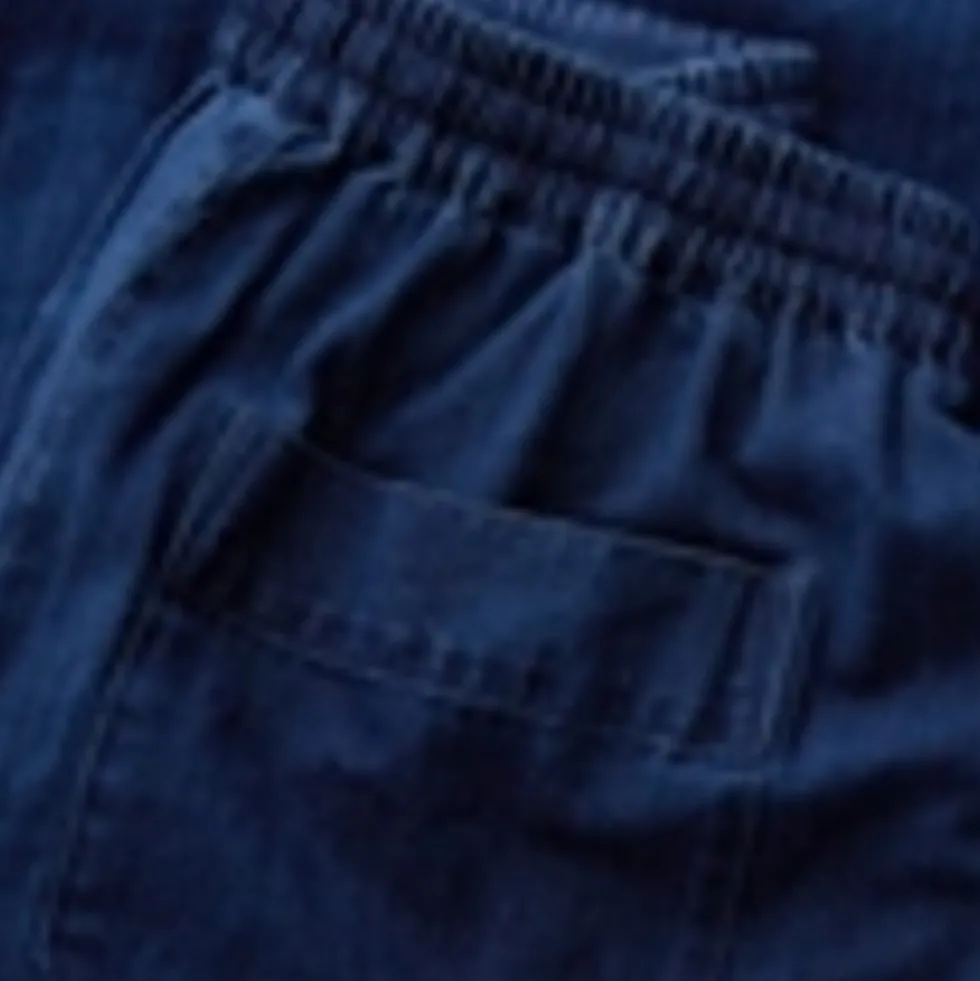 Pure Cotton Denim Wide Leg Culottes
