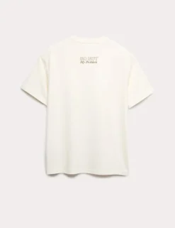 Pure Cotton Diamante Graphic T-Shirt (6-16 Yrs)
