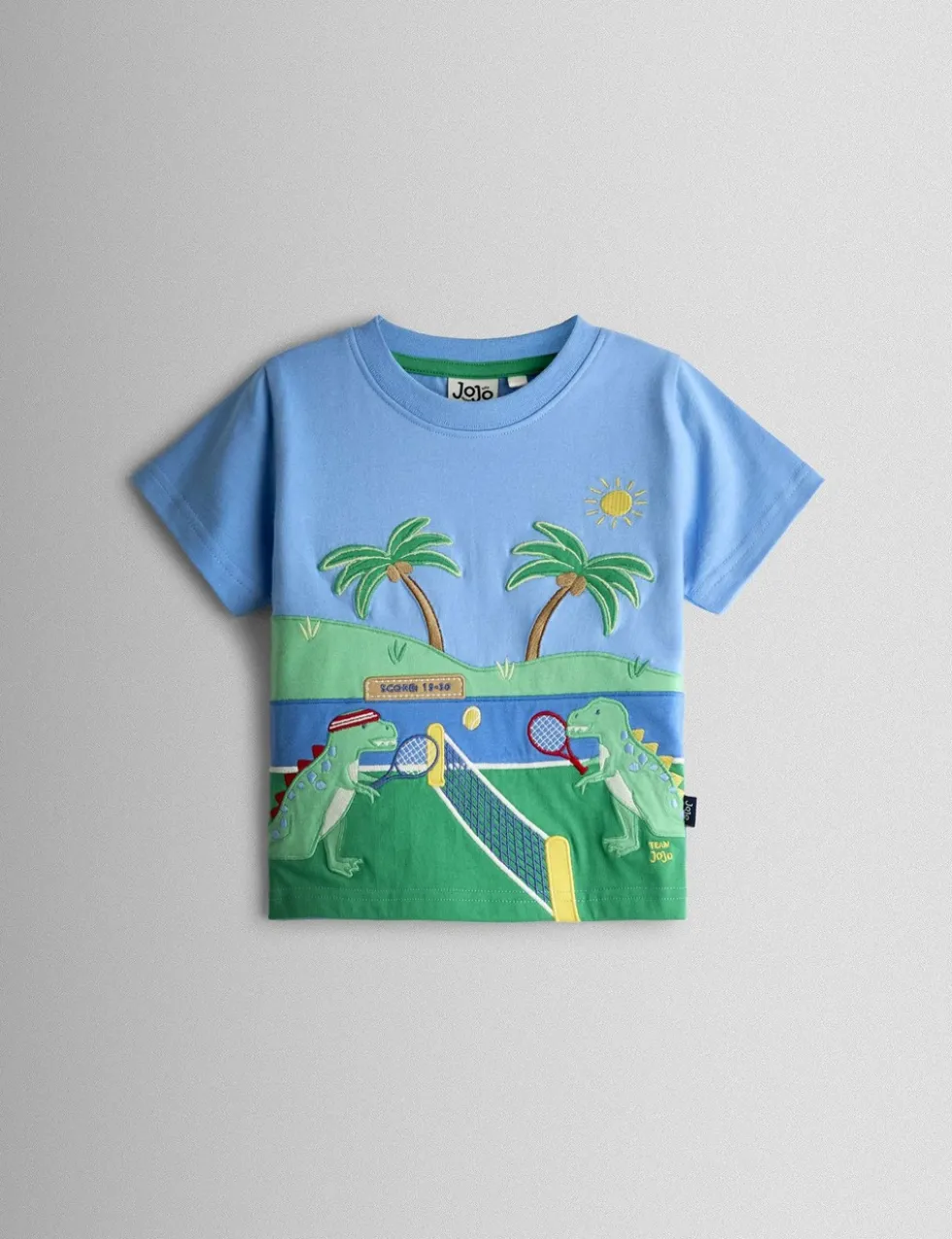 Pure Cotton Dinosaur Tennis T-Shirt (6 Months-7 Years)