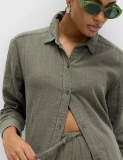 Pure Cotton Double Cloth Beach Shirt