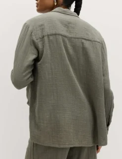 Pure Cotton Double Cloth Beach Shirt