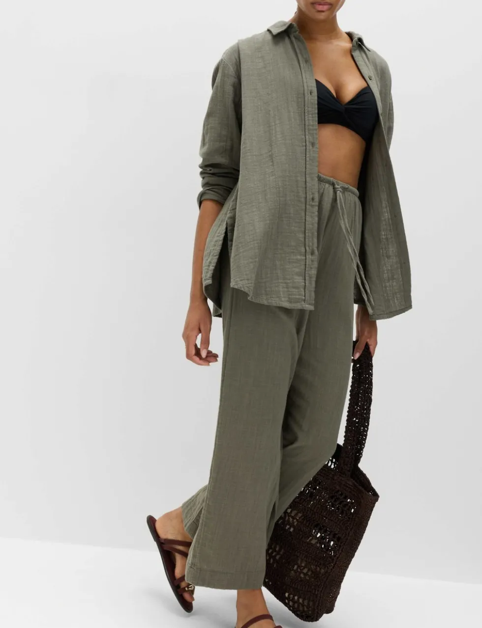 Pure Cotton Double Cloth Beach Shirt
