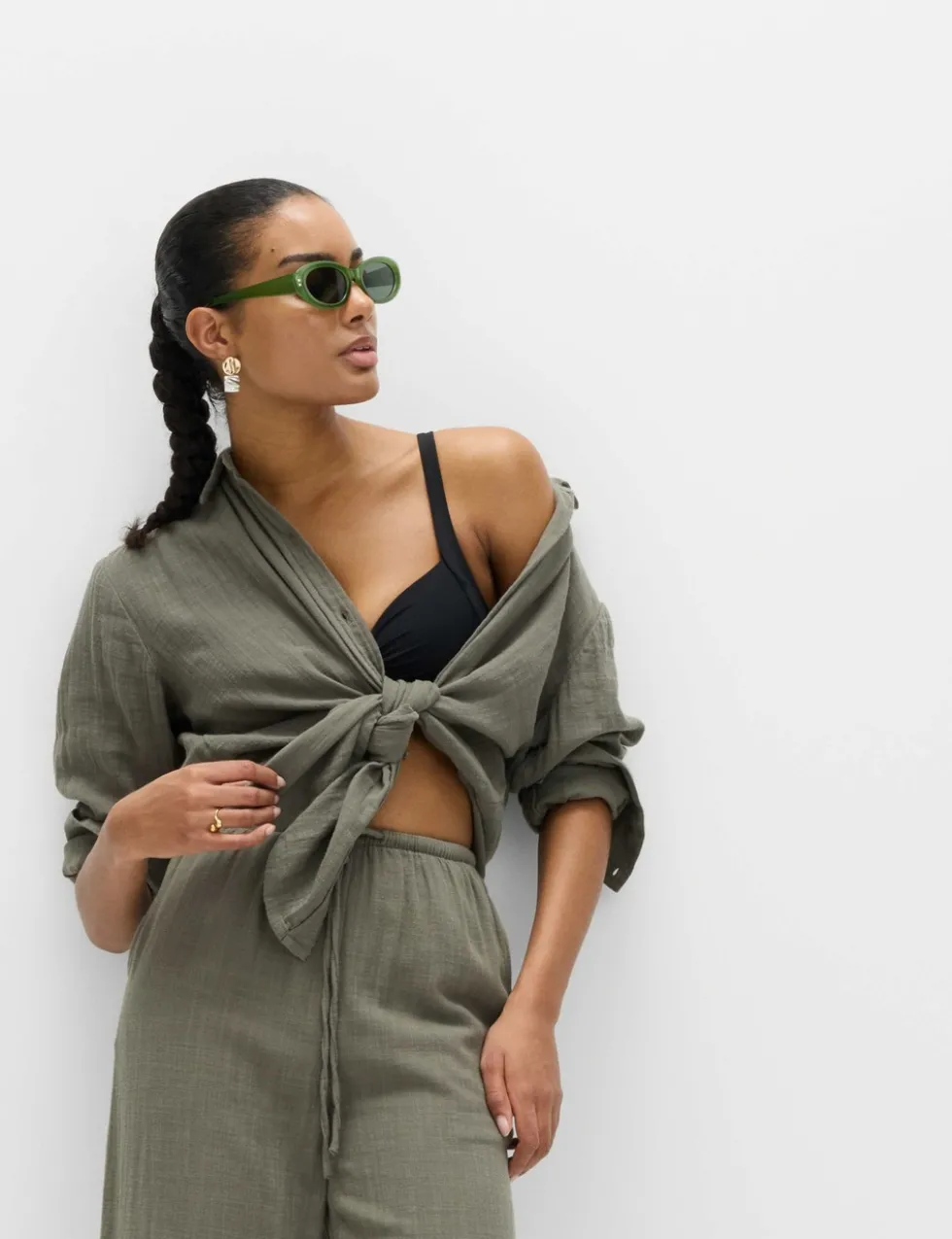 Pure Cotton Double Cloth Beach Shirt