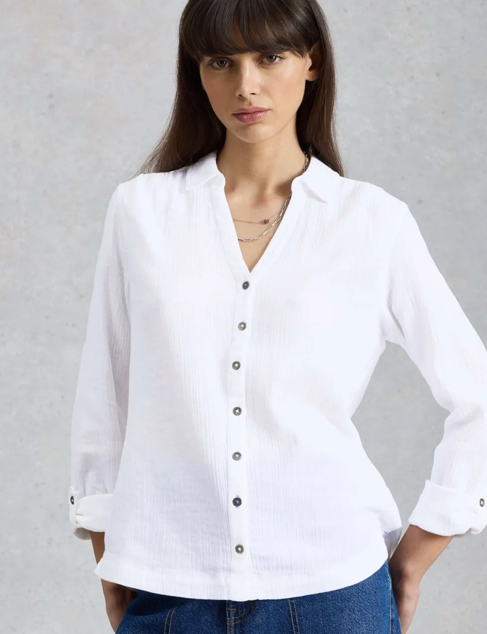 Pure Cotton Double Cloth Shirt