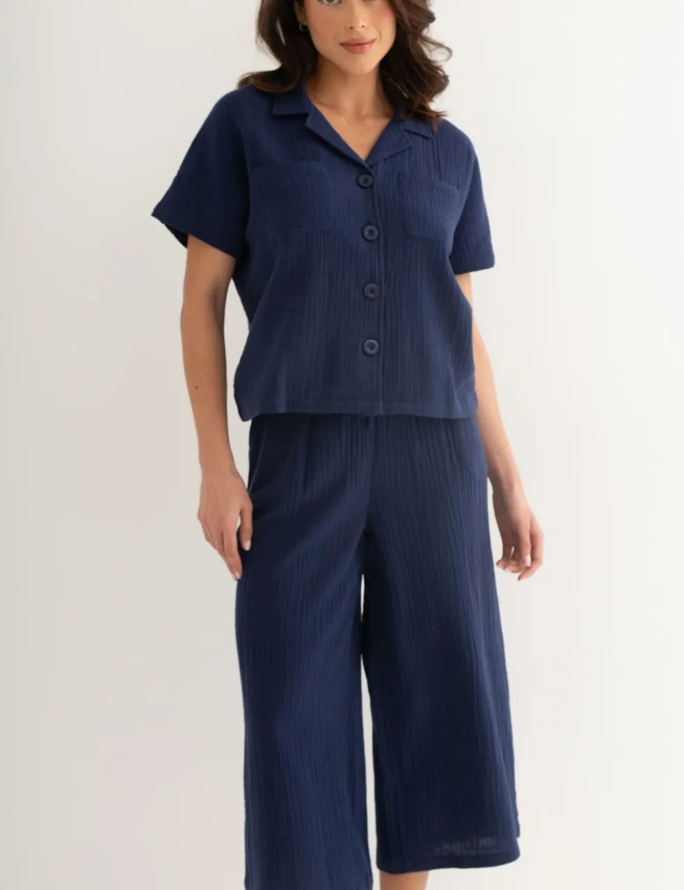 Pure Cotton Double Cloth Pyjama Set