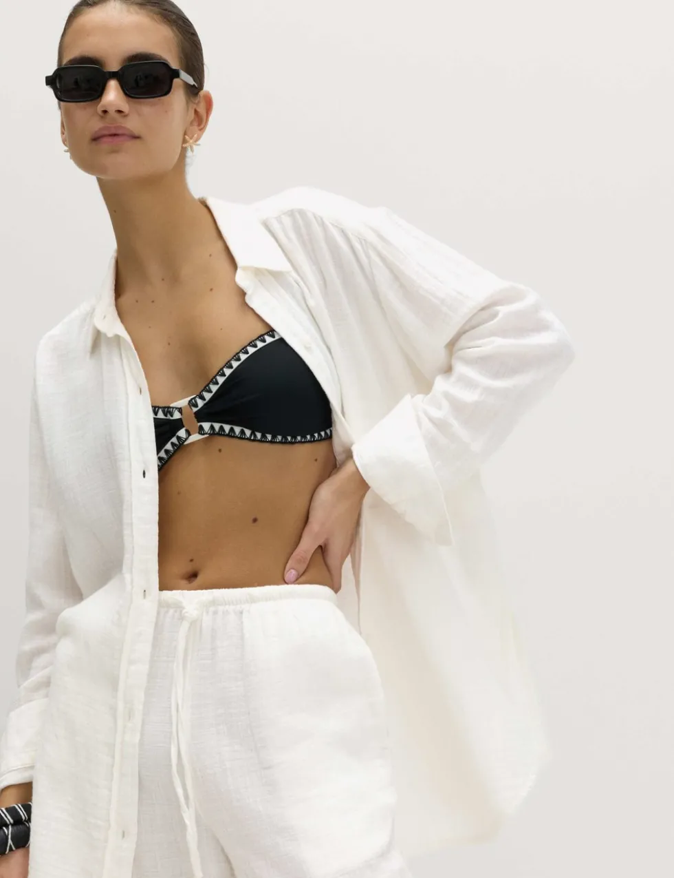 Pure Cotton Double Cloth Beach Shirt