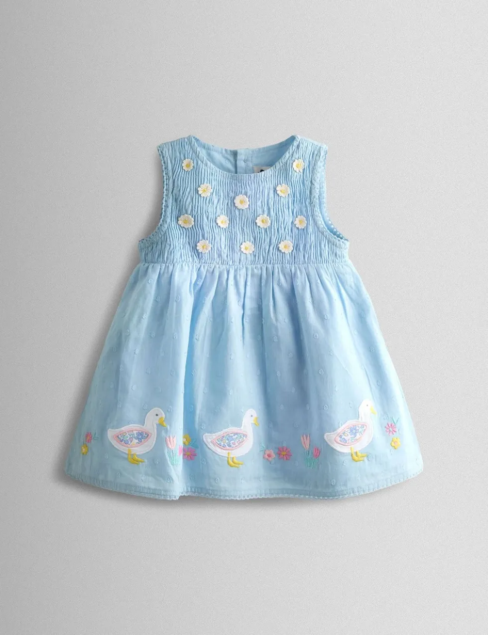 Pure Cotton Duck Dress (0-24 Mths)