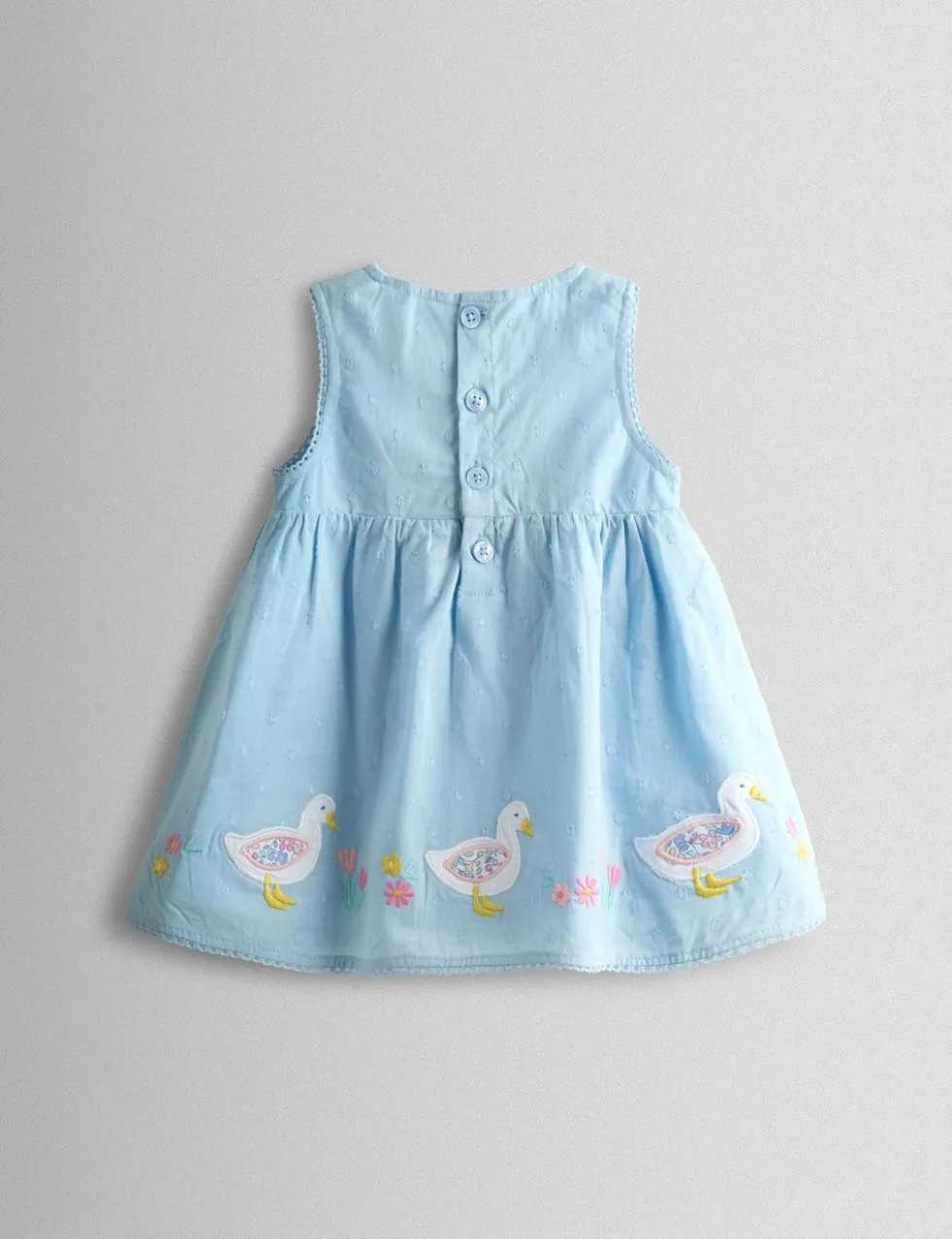 Pure Cotton Duck Dress (0-24 Mths)