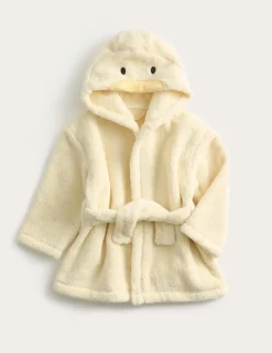 Pure Cotton Duck Hooded Robe (0-36 Mths)