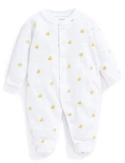 Pure Cotton Duck Sleepsuit (0-12 Mths)