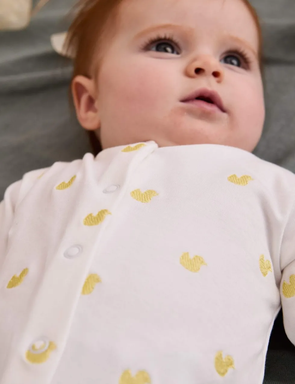 Pure Cotton Duck Sleepsuit (0-12 Mths)