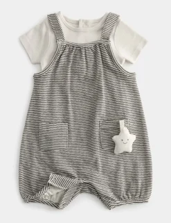 Pure Cotton Dungaree Outfit (7lbs-1 Yrs)