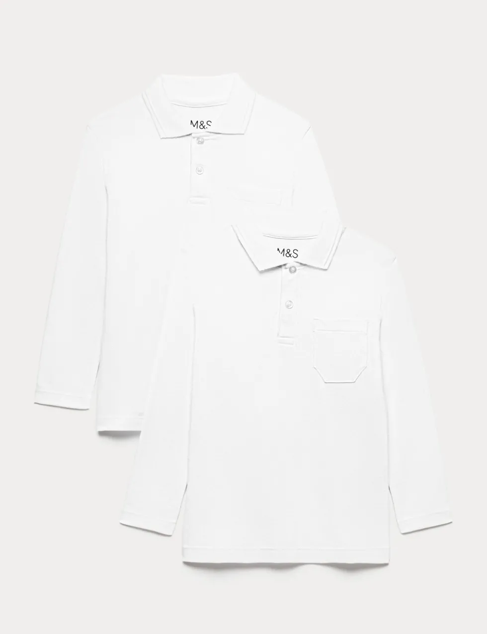 Pure Cotton Easy Dressing StayNew™ Polo Shirts (3-18 Yrs)