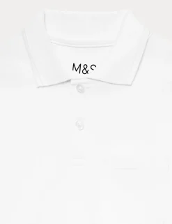 Pure Cotton Easy Dressing StayNewâ„¢ Polo Shirts (3-18 Yrs)