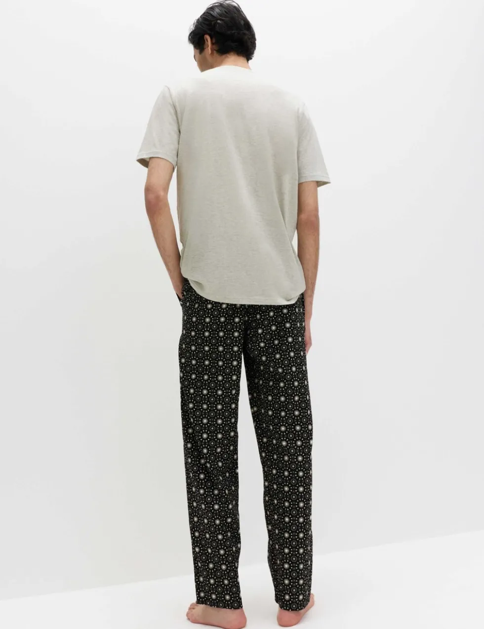 Pure Cotton Eid Printed Henley Pyjama Set