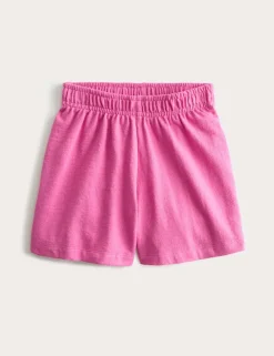 Pure Cotton Elasticated Waist Shorts (2-8 Yrs)