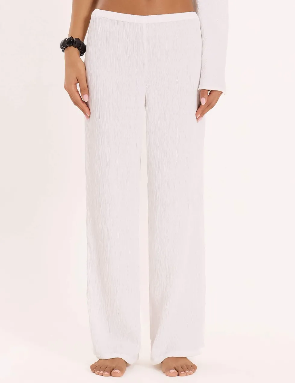 Pure Cotton Elasticated Waist Trousers