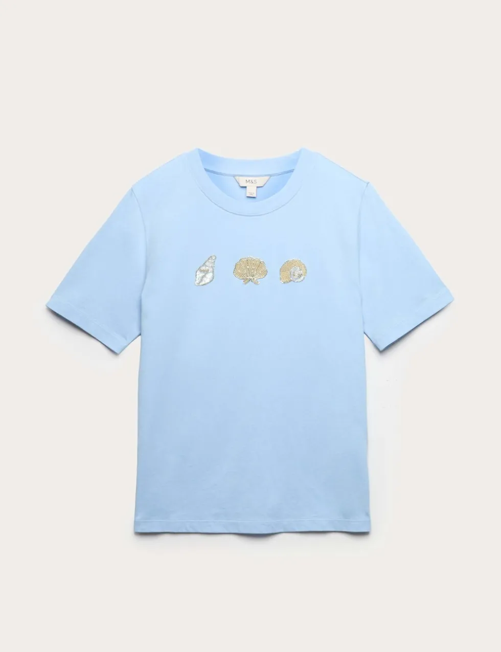 Pure Cotton Embellished T-Shirt