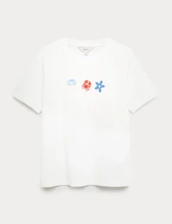 Pure Cotton Embellished T-Shirt