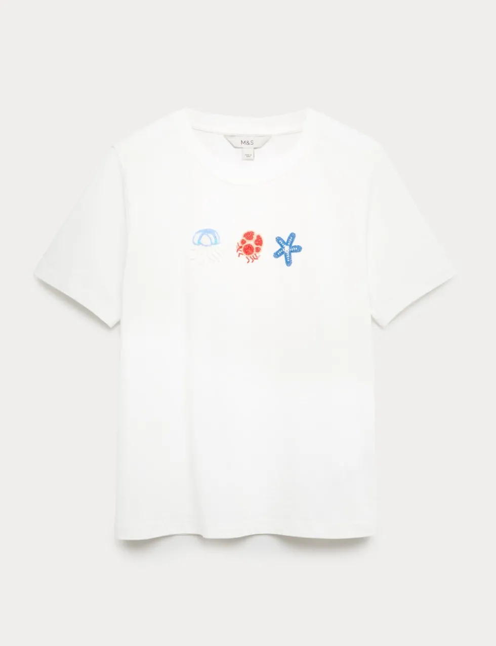 Pure Cotton Embellished T-Shirt