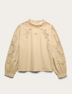 Pure Cotton Embroidered Blouse