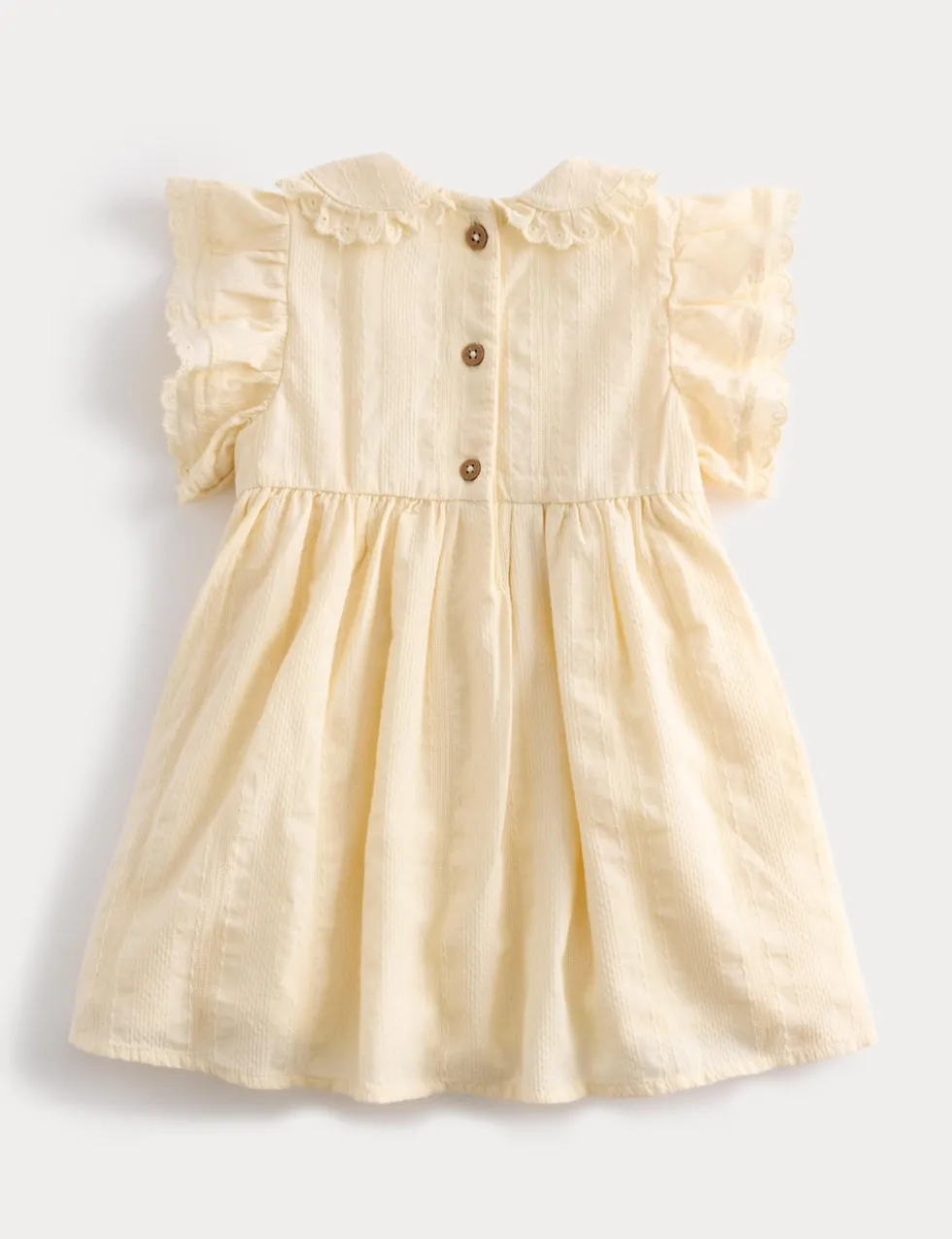 Pure Cotton Embroidered Collar Dress (0-5 Yrs)