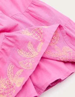 Pure Cotton Embroidered Dress (2-10 Yrs)