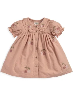 Pure Cotton Embroidered Dress (0-36 Mths)