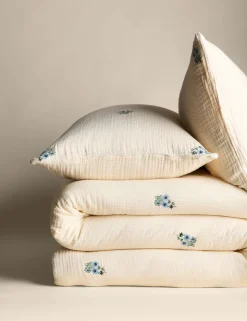 Pure Cotton Embroidered Flower Bedding Set