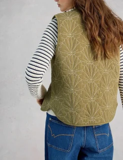 Pure Cotton Embroidered Gilet