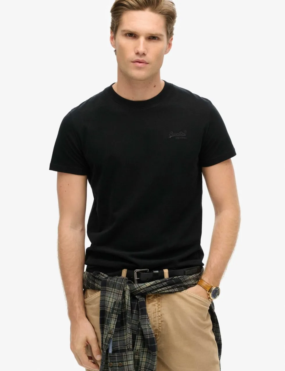 Pure Cotton Embroidered Logo T-Shirt