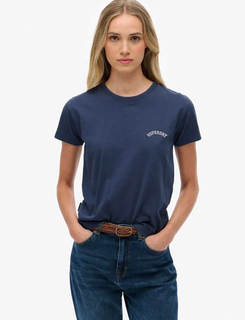 Pure Cotton Embroidered Logo T-Shirt